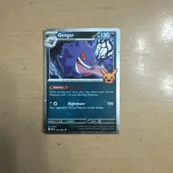 Pokemon Gengar (Cosmos Holo) 057/091 Trick or Trade Booster 2024 NM - Image 1