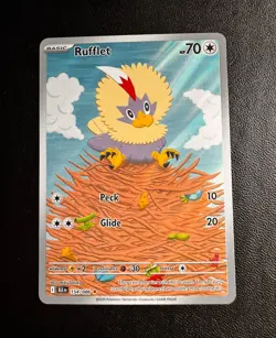 Rufflet 154/086 Sv: Black Bolt Illustration Rare Full Art Holo English 70 HP - Image 1