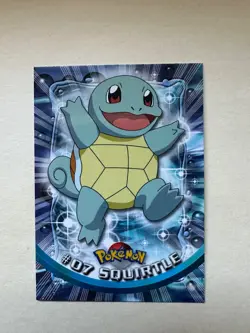 Squirtle #07 Topps 1999 TV Animation Edition Non Holo Blue Label Pokemon 1999 - Image 1