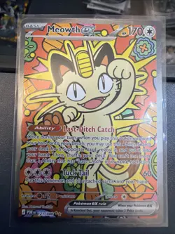 Pokemon TCG : Perfect Order - Meowth Ex 121/088 Special Illustration Rare SIR - Image 2