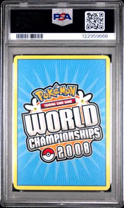 2008 POKEMON WORLD CHAMPIONSHIPS PROMO PSYCHIC LOCK #101 JOLTEON-GOLD STAR PSA 9 - Image 2