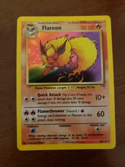 Pokemon TCG Flareon Holo Rare MP Legendary Collection 10/110 - Image 1