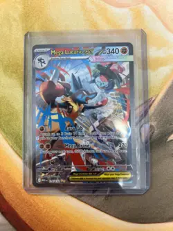 ENGLISH Mega Lucario ex 179/132 Ultra Rare Full Art Pokemon Mega Evolution NM - Image 1