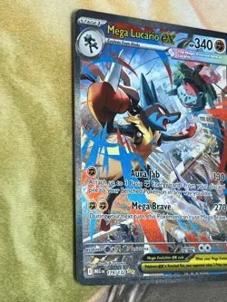 ENGLISH Mega Lucario ex 179/132 Ultra Rare Full Art Pokemon Mega Evolution NM - Image 2