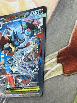 ENGLISH Mega Lucario ex 179/132 Ultra Rare Full Art Pokemon Mega Evolution NM - Image 5