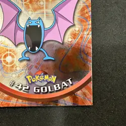Topps Pokemon Card Series 1 Chrome Foil Blue Logo 1st Edition #42 Golbat LP/NM - Image 3
