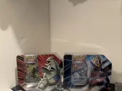 Pokemon TCG Empoleon Collector Tin and Tyranitar with Pokemon Cards - Image 1