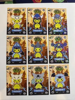 2025 POKEMON HALLOWEEN Collectoons Pikachu Poncho Costume Lot 3 Non Tcg - Image 1
