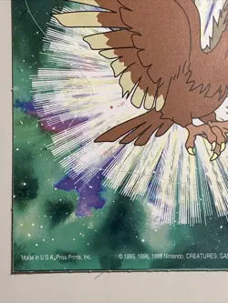 Vintage Pokemon 1999 Fearow Nintendo Sticker New! - Image 2