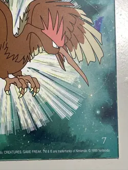 Vintage Pokemon 1999 Fearow Nintendo Sticker New! - Image 4