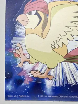 Vintage Pokemon 1999 Pidgeotto Nintendo Sticker New! Gotta catch 'em all! - Image 2