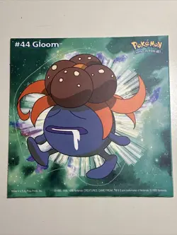 Vintage Pokemon 1999 Gloom Nintendo Sticker New! - Image 1