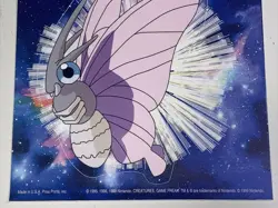 Vintage Pokemon 1999 Venomoth Nintendo Sticker New! - Image 2