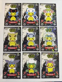 2025 POKEMON HALLOWEEN Collectoons Pikachu Poncho Costume Lot 2 Non Tcg - Image 1
