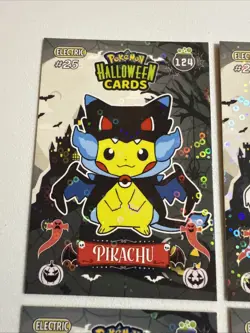 2025 POKEMON HALLOWEEN Collectoons Pikachu Poncho Costume Lot 2 Non Tcg - Image 2