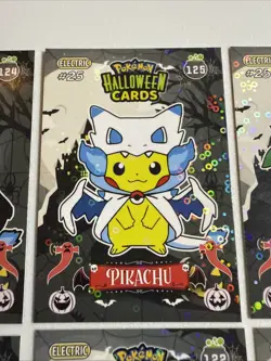 2025 POKEMON HALLOWEEN Collectoons Pikachu Poncho Costume Lot 2 Non Tcg - Image 3