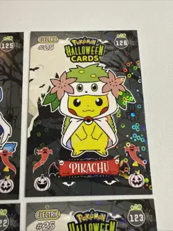 2025 POKEMON HALLOWEEN Collectoons Pikachu Poncho Costume Lot 2 Non Tcg - Image 4
