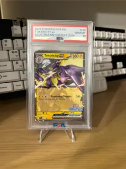 PSA 10 GEM MINT 2025 Pokemon Promo Toxtricity EX Illustration Contest #215 - Image 1