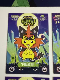 2025 POKEMON HALLOWEEN Collectoons Pikachu Poncho Costume Lot 1 Non Tcg - Image 2