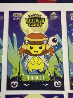 2025 POKEMON HALLOWEEN Collectoons Pikachu Poncho Costume Lot 1 Non Tcg - Image 3