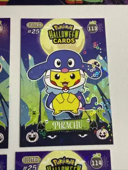 2025 POKEMON HALLOWEEN Collectoons Pikachu Poncho Costume Lot 1 Non Tcg - Image 4