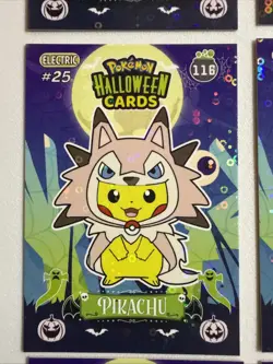 2025 POKEMON HALLOWEEN Collectoons Pikachu Poncho Costume Lot 1 Non Tcg - Image 5