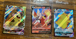 Pokemon Lot of 3 Trading Cards Max Discharge Blaze Kick Max Surfer - Image 1