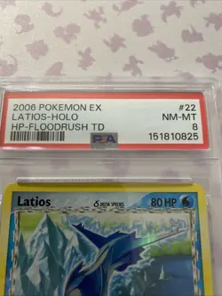 2006 POKEMON EX LATIOS DELTA SPECIES HOLO HP FLOODRUSH THEME DECK PSA 8 - Image 2