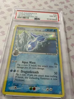 2006 POKEMON EX LATIOS DELTA SPECIES HOLO HP FLOODRUSH THEME DECK PSA 8 - Image 3