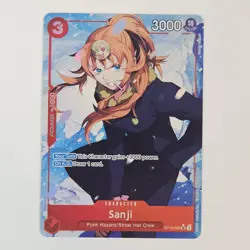 One Piece Sanji Royal Blood #OP10-005 SR NM Full Art 3000 Special 3 Punk Hazard - Image 1