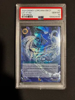 2024 Disney Lorcana EN C1 - Challenge Promo Top Prize Foil #2 - LET IT GO PSA 10 - Image 1
