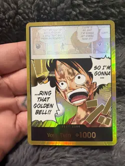 DON!! Card (Luffy) (Gold) - Adventure on Kami's Island (OP15-EB04) - Image 1