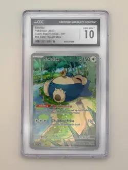 CGC 10 Snorlax 051 Sv: Scarlet & Violet Promo Cards Holo - Image 1
