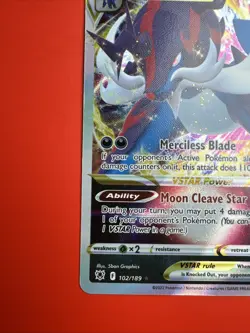 Hisuian Samurott VSTAR 102/189 Astral Radiance Ultra Rare Pokemon TCG Card NM - Image 2