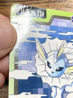Pokemon Carddass Card Vaporeon File No.134 Bandai Pocket Monsters 1997 Japan - Image 5