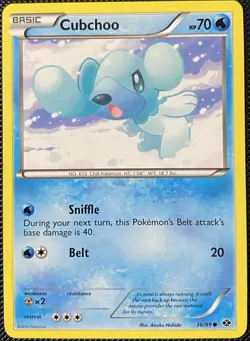 Cubchoo 36/99 Next Destinies Regular - Pokemon Card - Image 1