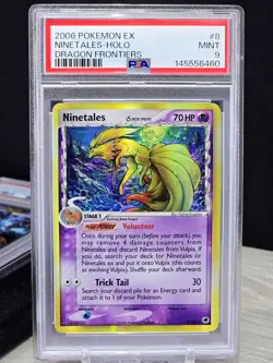 Pokemon Card Ninetales 8/101 EX Dragon Frontiers 2006 Holo Rare Vintage PSA 9 - Image 1