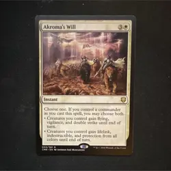 MTG Akroma's Will Commander Legends Rare Regular - Image 1