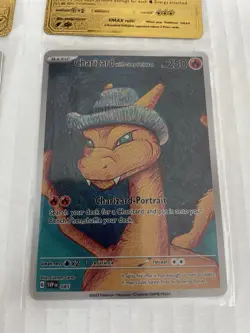 Pokemon Lot Of 4 Assorted Cards Gold,charizard,brambleghast - Image 5