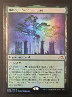 Boseiju, Who Endures Foil #266 Kamigawa Neon Dynasty NEO Rare MTG - Image 1