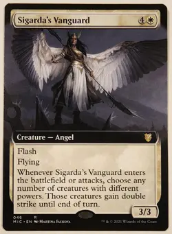 MTG - Sigarda's Vanguard (Extended Art) - MIC 46 - Innistrad: Midnight Hunt - Image 1