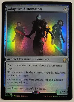 MTG - Adaptive Automaton - Foil - FDN 0723 - Foundations - Rare - Image 1