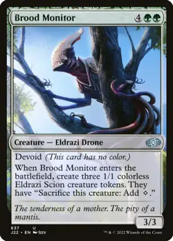 MTG - Brood Monitor - J22 637 - Jumpstart 2022 - Magic the Gathering - Image 1