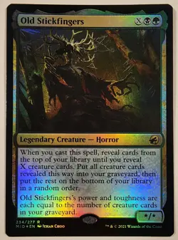 MTG - Old Stickfingers - Foil - MID 234 - Innistrad: Midnight Hunt - R - Image 1