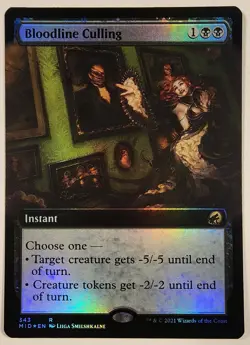 MTG - Bloodline Culling (Extended Art) - Foil - MID 343 Innistrad: Midnight Hunt - Image 1