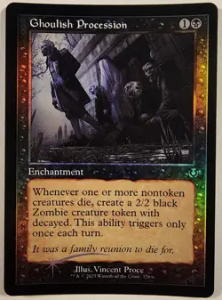 MTG - Ghoulish Procession (Retro Frame) - Foil - INR 378 - Innistrad Remastered - Image 1