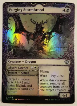 MTG - Purging Stormbrood (Showcase) - Foil - TDM 315 - Tarkir: Dragonstorm - U - Image 1