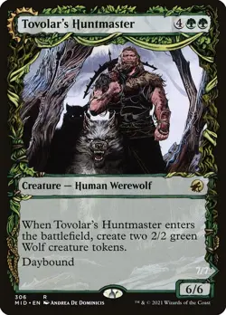 MTG - Tovolar's Huntmaster - Showcase - MID 306 - Midnight Hunt - Rare - Magic - Image 1