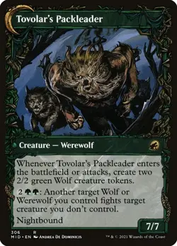 MTG - Tovolar's Huntmaster - Showcase - MID 306 - Midnight Hunt - Rare - Magic - Image 2