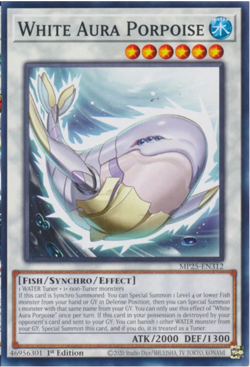 Yugioh - White Aura Porpoise - MP25-EN312 - Common - NM/M - Image 1